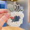 Princess Pearl Crown Hair Tie For Girls Elastic Kids Hair Accessory 7
