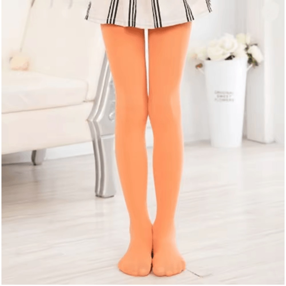 Velvet Soft Girls Ballet Tights Solid Color Kids Pantyhose 10