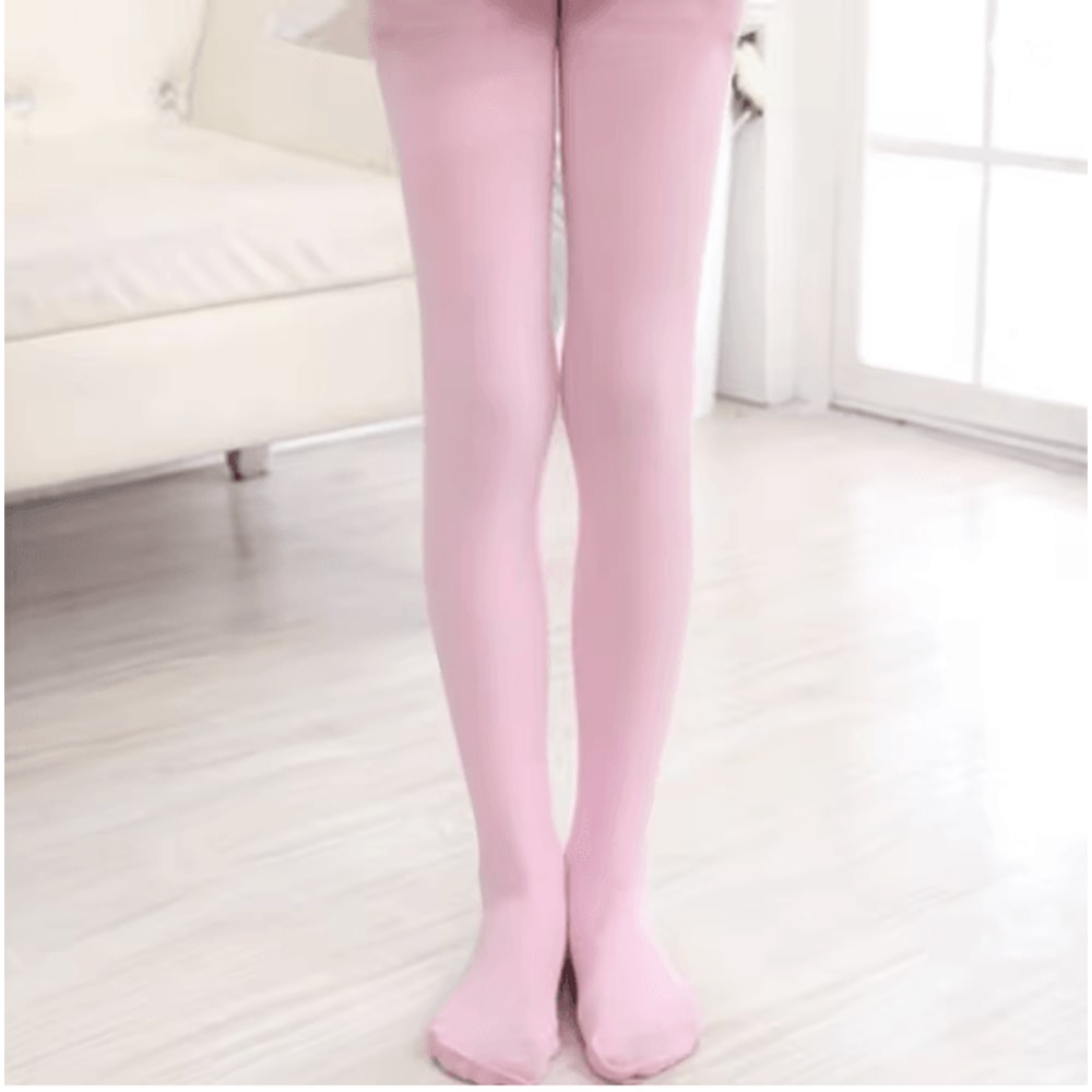 Velvet Soft Girls Ballet Tights Solid Color Kids Pantyhose 11