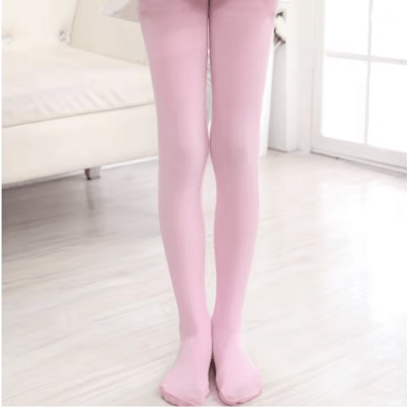 Velvet Soft Girls Ballet Tights Solid Color Kids Pantyhose 11