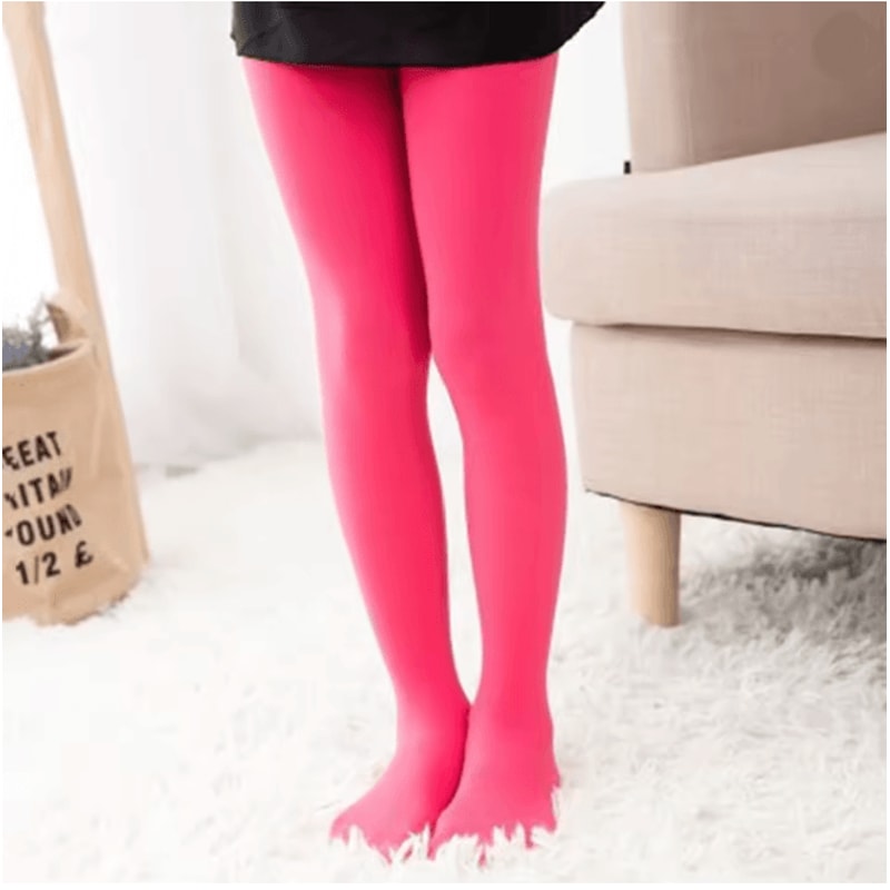 Velvet Soft Girls Ballet Tights Solid Color Kids Pantyhose 6