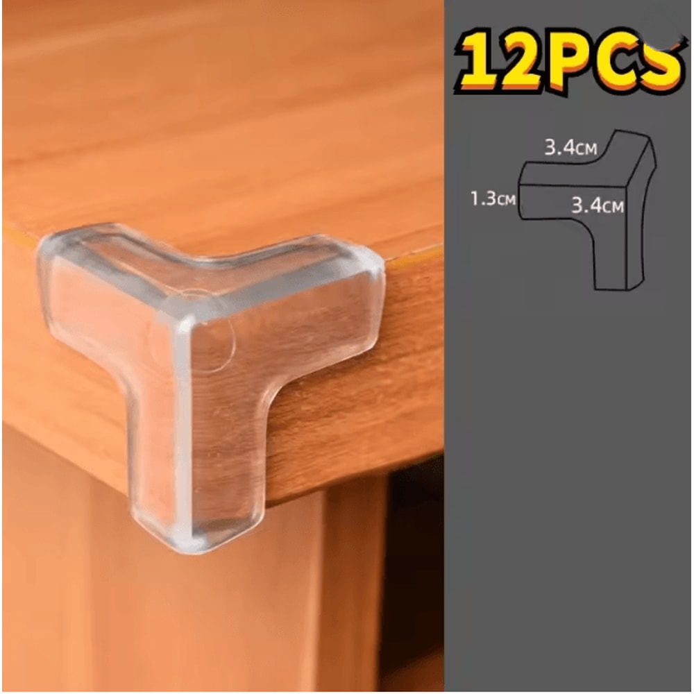 ClearShield Silicone Table Corner Protectors Baby Safety Edge Guards 3