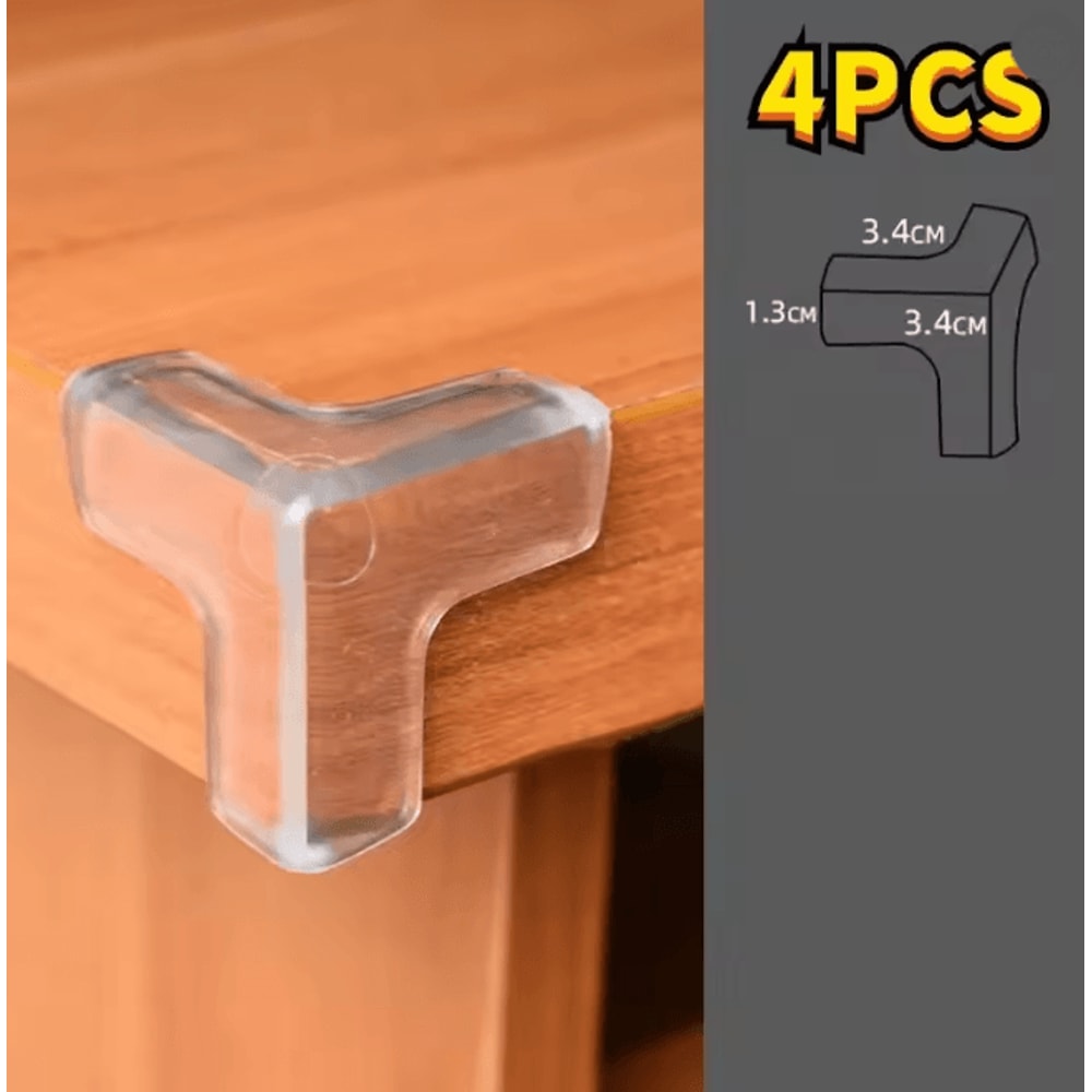 ClearShield Silicone Table Corner Protectors Baby Safety Edge Guards 6
