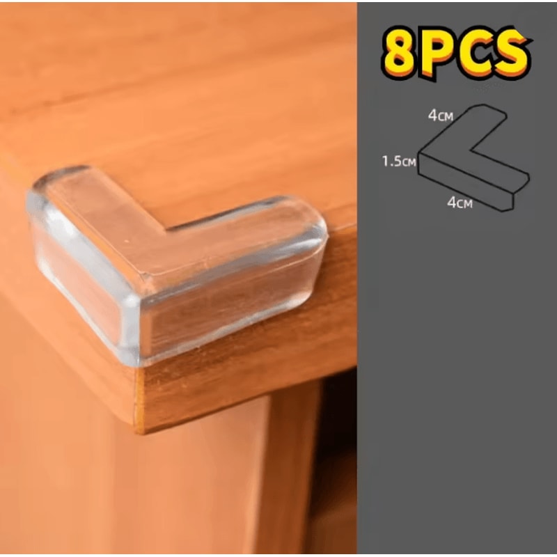 ClearShield Silicone Table Corner Protectors Baby Safety Edge Guards 7