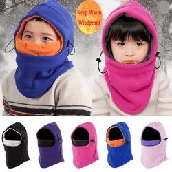 warmguard kids fleece balaclava thermal winter ski mask hood