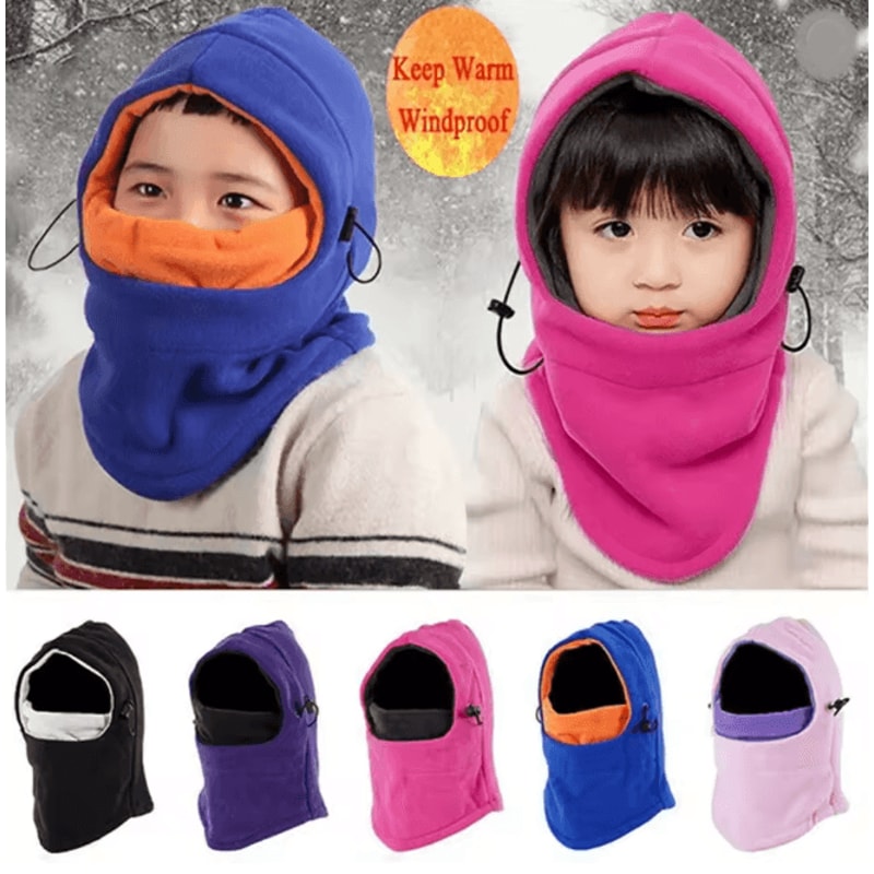 WarmGuard Kids Fleece Balaclava Thermal Winter Ski Mask Hood 0