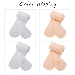 velvet ballet tights with convertible hole for girls and women