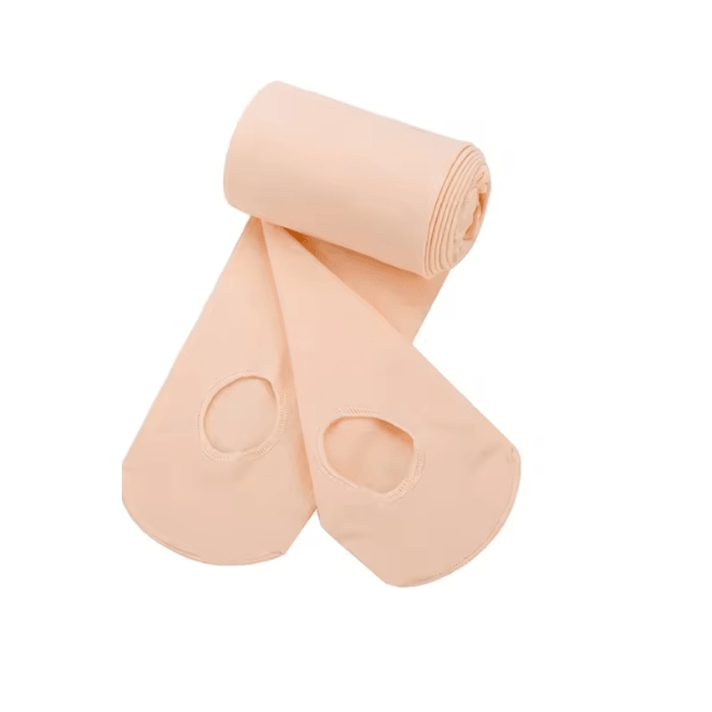 Velvet Ballet Tights With Convertible Hole For Girls And Women 4