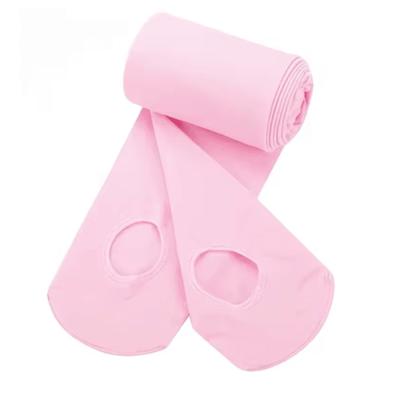 Velvet Ballet Tights With Convertible Hole For Girls And Women 5