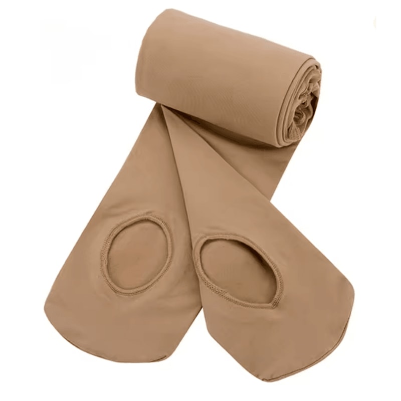 Velvet Ballet Tights With Convertible Hole For Girls And Women 6