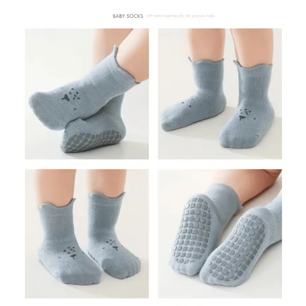 GripStep Baby Anti Slip Cotton Socks For Infants And Toddlers 1
