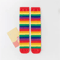 Rainbow Stripe Knee High Socks For Girls Fun Cosplay Party Stockings 3