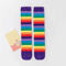 Rainbow Stripe Knee High Socks For Girls Fun Cosplay Party Stockings 5