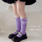 Velvet Princess Bow Knee High Socks For Girls Soft Lolita Style 12