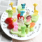 FunBite Animal Fruit Fork Picks 10 Piece Kids Bento Snack Set 0