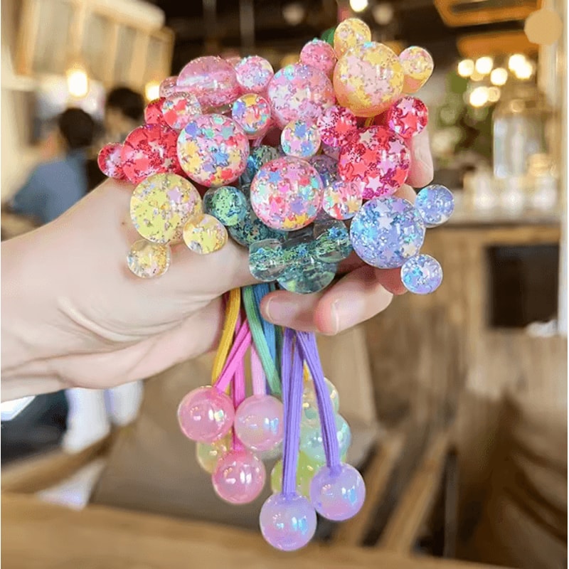 SweetCharm Cartoon Princess Hair Bands For Girls 2 Piece Set 1