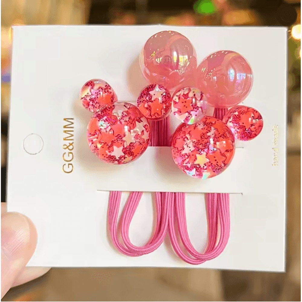 SweetCharm Cartoon Princess Hair Bands For Girls 2 Piece Set 2