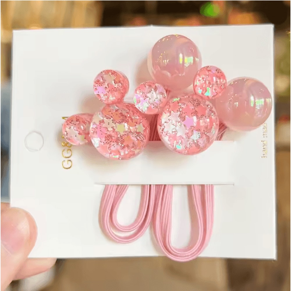 SweetCharm Cartoon Princess Hair Bands For Girls 2 Piece Set 3