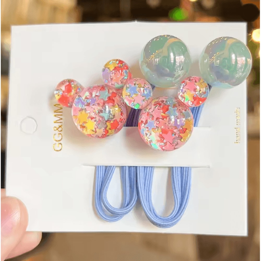 SweetCharm Cartoon Princess Hair Bands For Girls 2 Piece Set 1