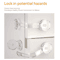 SecureHome Baby Cabinet Locks 6 Pack Adjustable Safety Straps 2