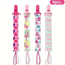 ColorSafe Baby Pacifier Clips 4 Piece Cotton Canvas Set 4