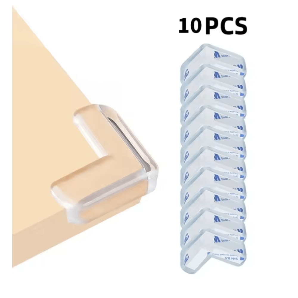 ClearShield Baby Table Corner Protectors 10 Pack Transparent Safety Guards 7