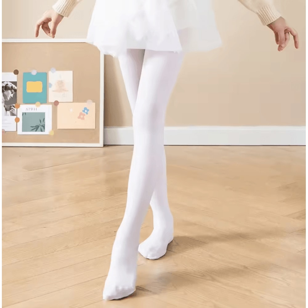 FlexiMove Girls Dance Tights Soft Stretch Spring And Autumn Pantyhose 8