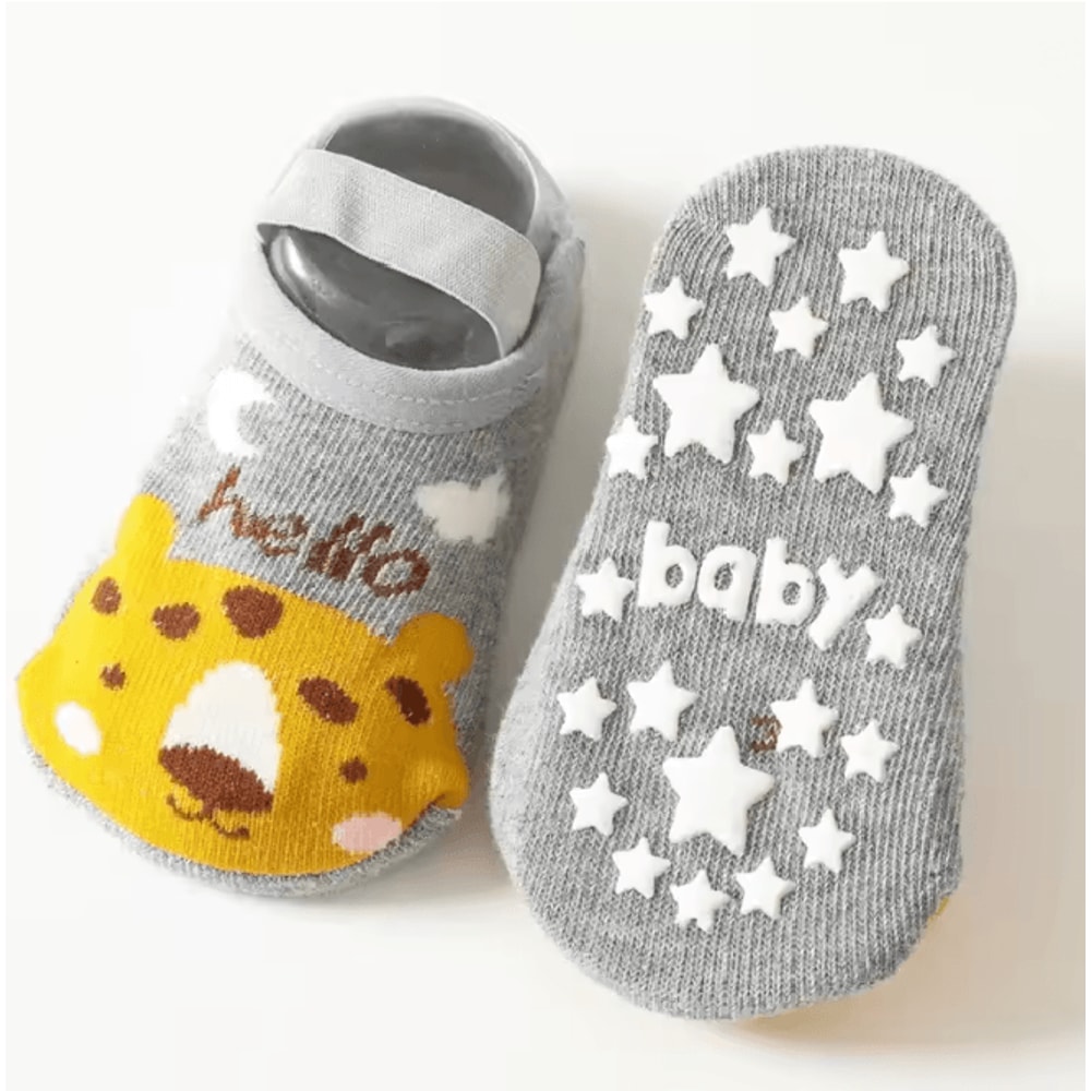 ActiveGrip Kids Trampoline Socks Soft Cotton Non Slip Ankle Socks 5