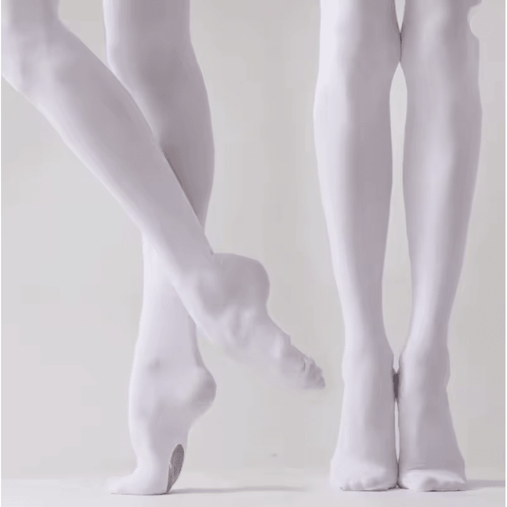 FlexStep Convertible Ballet Tights For Girls And Women Dance Pantyhose With Hole 2