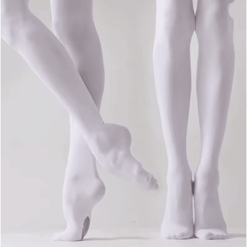 FlexStep Convertible Ballet Tights For Girls And Women Dance Pantyhose With Hole 2