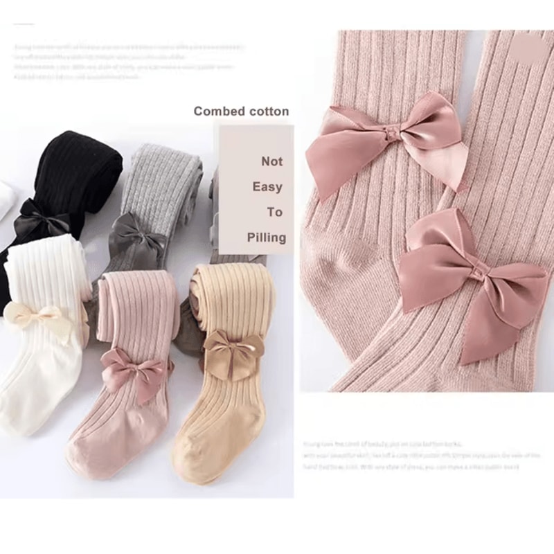 CozyKnit Girls Winter Tights Soft Cotton Toddler Leggings 2 To 8 Years 2