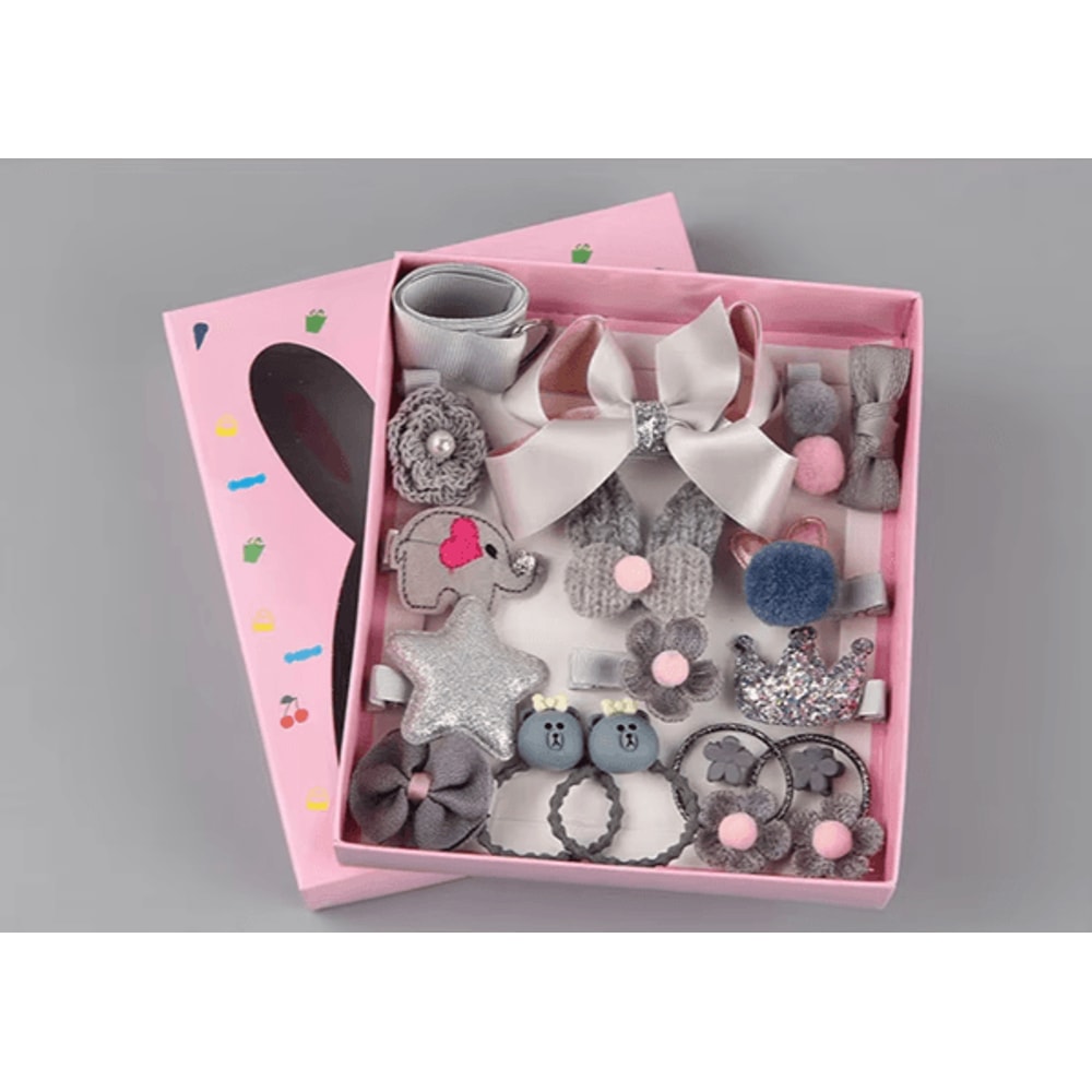 Princess Bloom 18 Piece Butterfly Hair Clips And Baby Girl Headwear Set 2