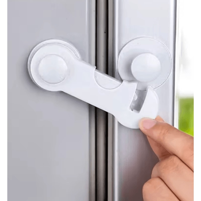 SecureLatch Baby Proof Cabinet Locks 5 Pack Adhesive Safety Latches 4