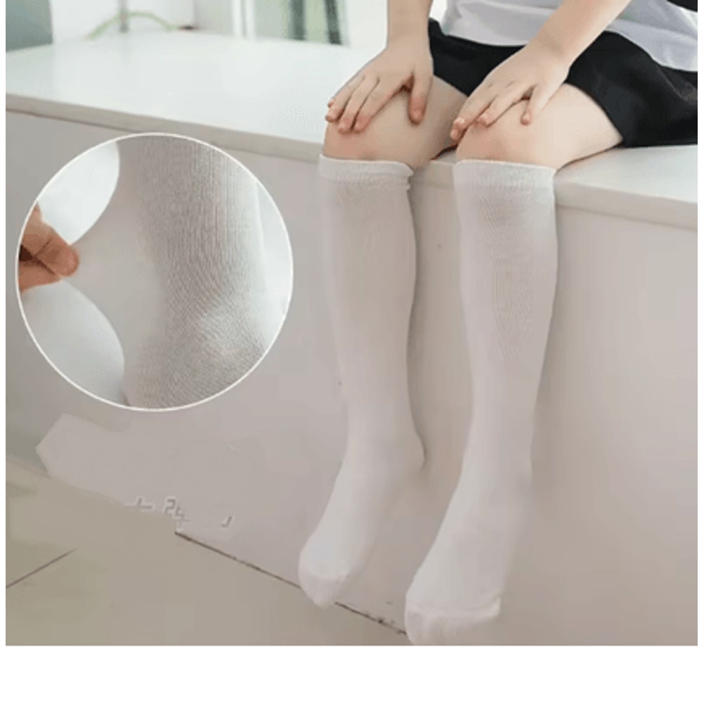ClassicStep Girls Over The Knee Socks Cotton School Thigh High Stockings 3