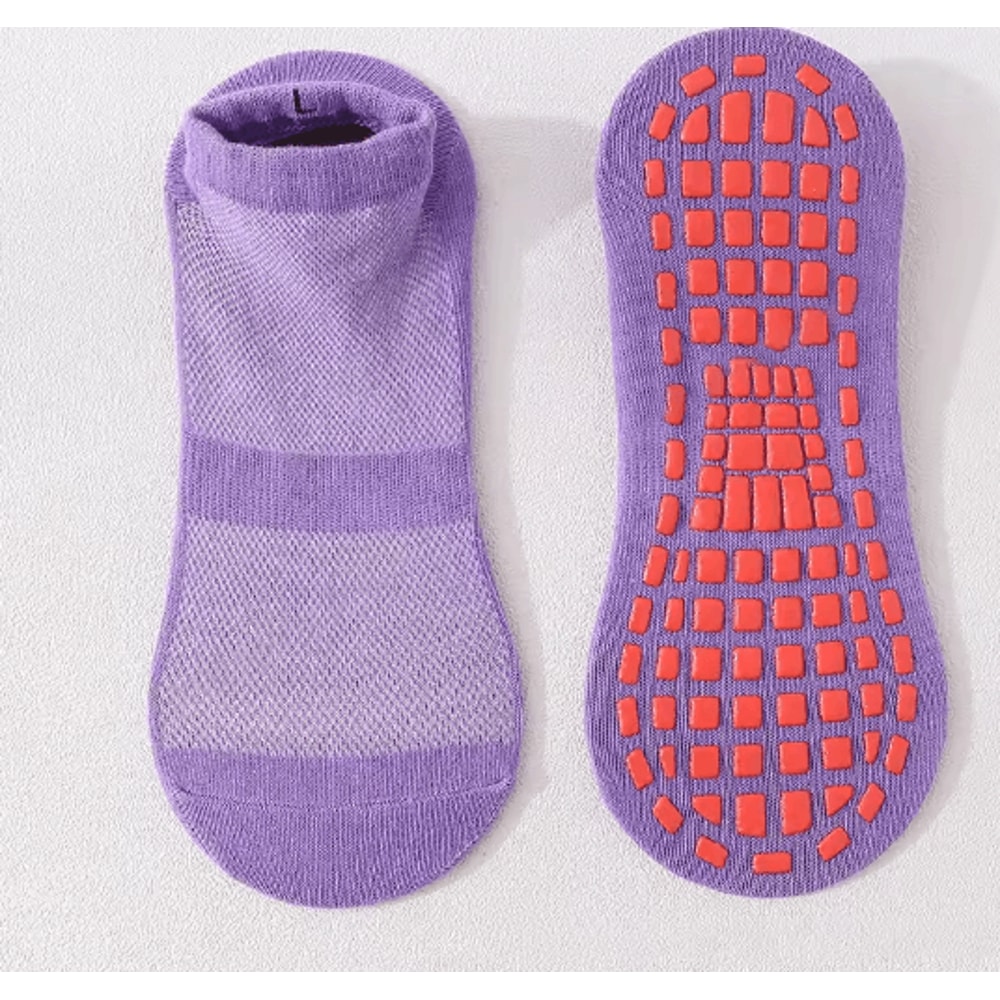 GripFlex Anti Slip Trampoline Socks Breathable Cotton Sport Socks For Kids And Adults 6