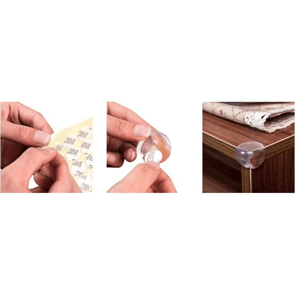 ClearShield Silicone Baby Table Corner Protectors 10 Pack Edge Guards 3