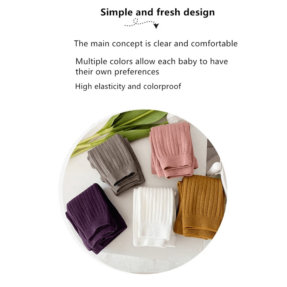 CozyFlex Cotton Baby Leggings Spring Autumn Knit Pants For Boys And Girls 2