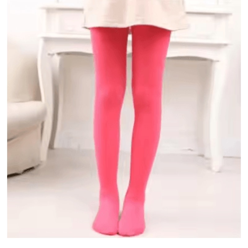 VelvetGlow Girls Ballet Tights Solid Color Spring Dance Pantyhose 9