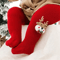 CozyFest Baby Christmas Tights Soft Knitted Baby Christmas Tights For Warm Winter Comfort 3