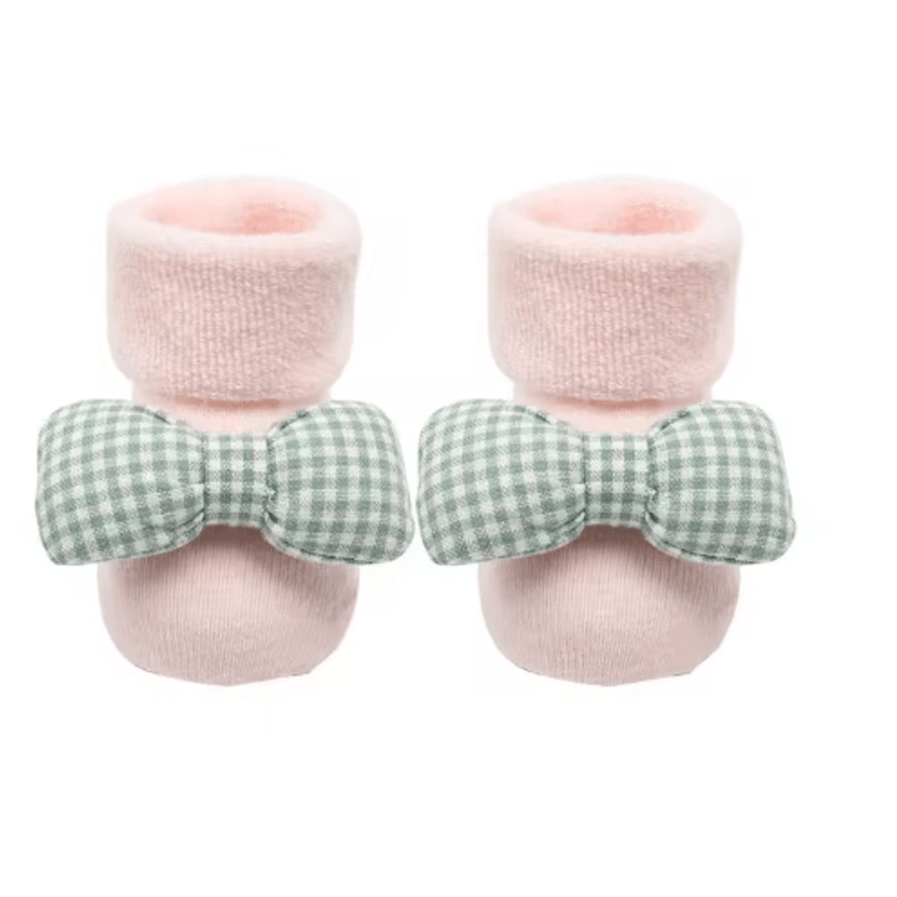 Cozy Christmas Baby Floor Socks With Santa And Snowman Knit Design 10