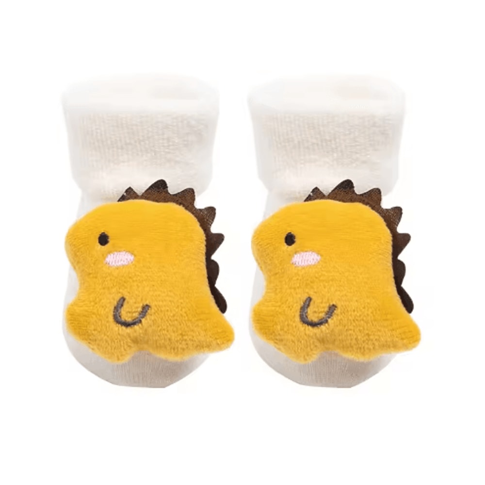 Cozy Christmas Baby Floor Socks With Santa And Snowman Knit Design 13