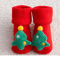 Cozy Christmas Baby Floor Socks With Santa And Snowman Knit Design 8