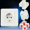 EU Baby Safety Outlet Covers 10 Pack Childproof Electrical Socket Protectors 0