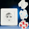 EU Baby Safety Outlet Covers 10 Pack Childproof Electrical Socket Protectors 0