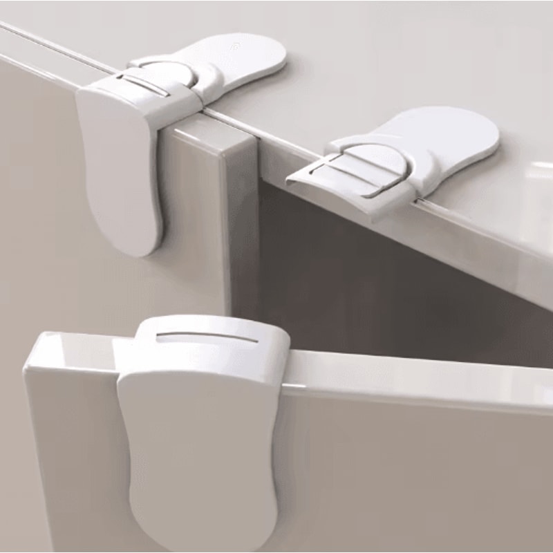 Child Safety Drawer Locks Anti Pinch Cabinet Protection Latches 3 Or 5 Pack 0