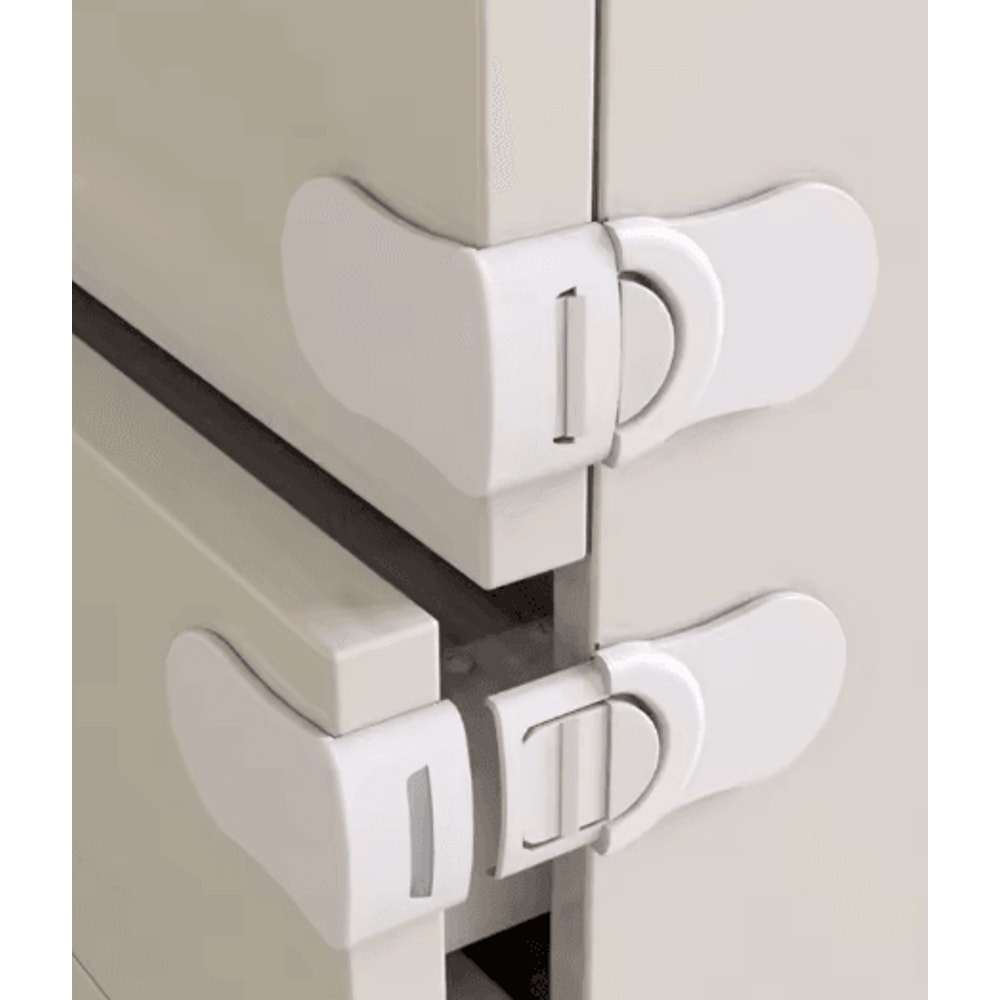 Child Safety Drawer Locks Anti Pinch Cabinet Protection Latches 3 Or 5 Pack 1