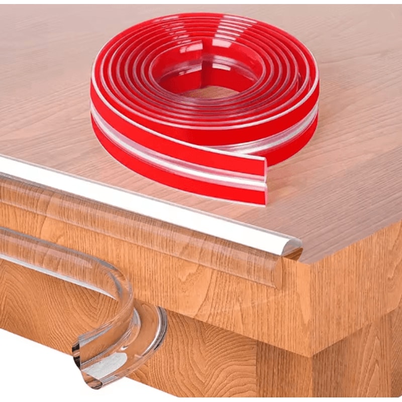 Transparent Table Edge Guard Baby Safety Protector Strip Self Adhesive Soft Bumper 0