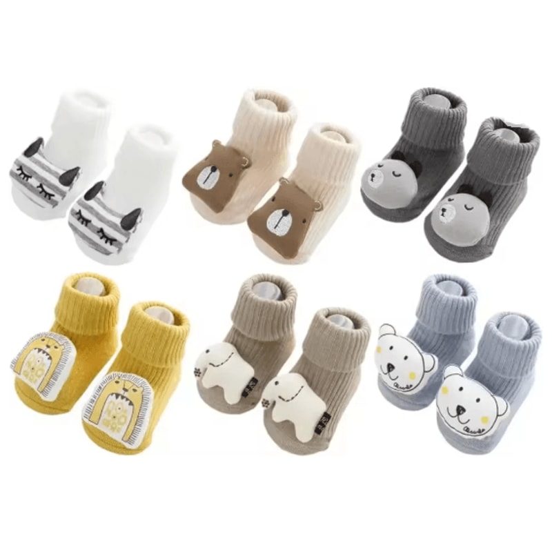 CozyGrip Cartoon Baby Non Slip Socks For Toddlers And Newborns 1