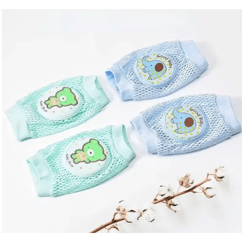 2 Pack Baby Knee Pads Breathable Anti Slip Knee Pads For Crawling Toddlers 2