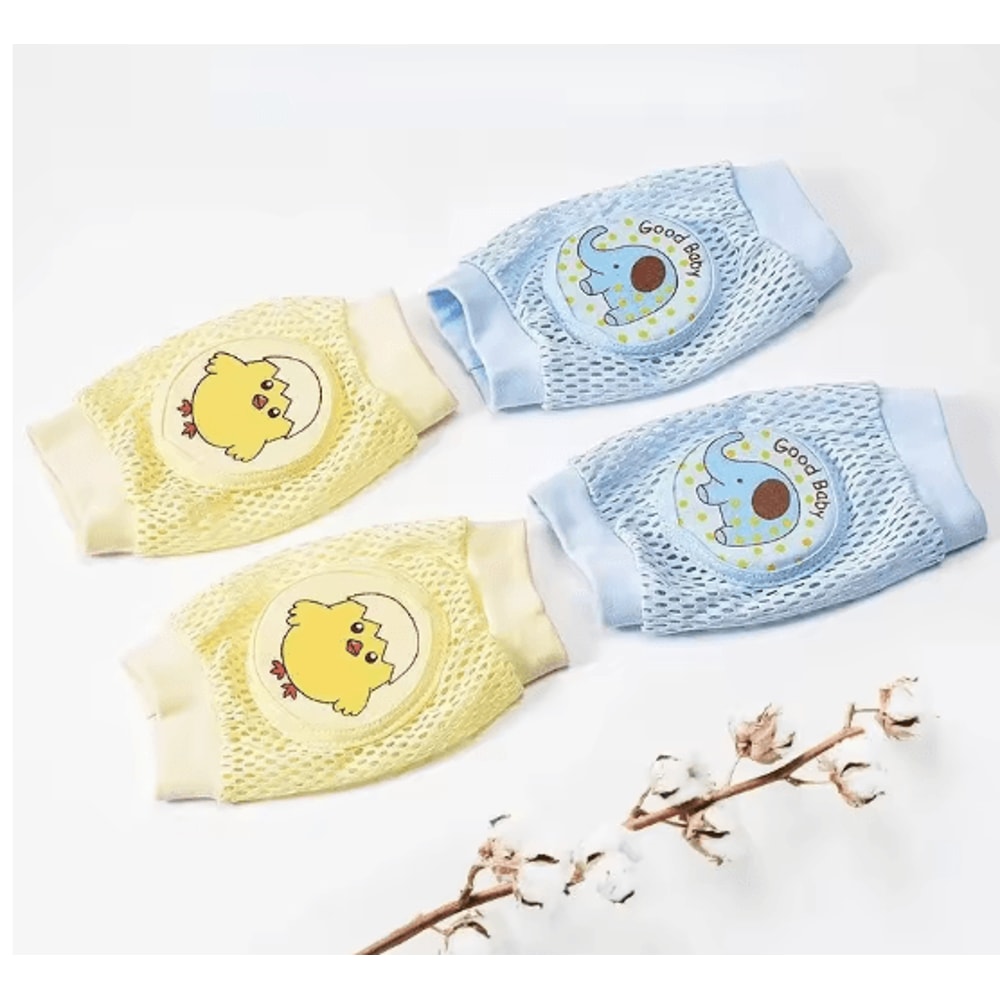 2 Pack Baby Knee Pads Breathable Anti Slip Knee Pads For Crawling Toddlers 5